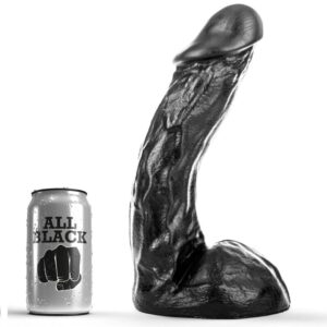 All Black Curved — G-Spot Dildo, 28 cm — Dildos