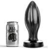 All Black Grooved — Butt Plug, 21 cm — Anal