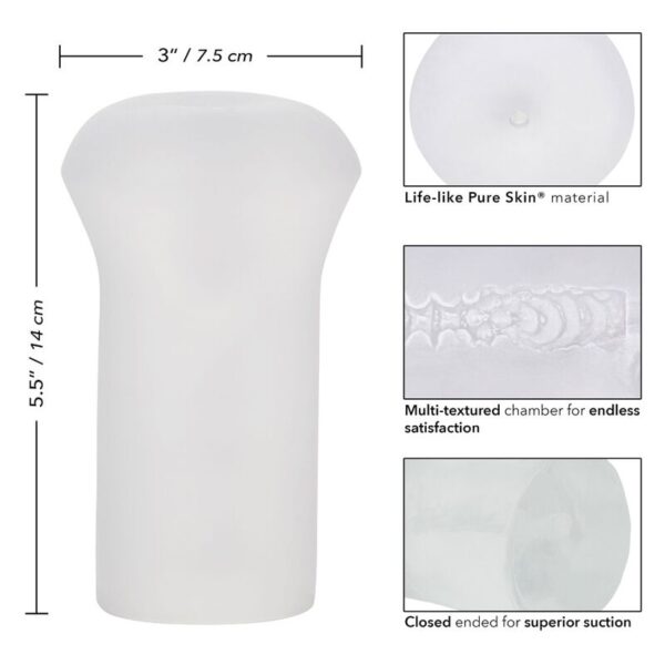 CalExotics Boundless — Male Masturbator, Clear — Non-Vibrating Masturbators — view 4