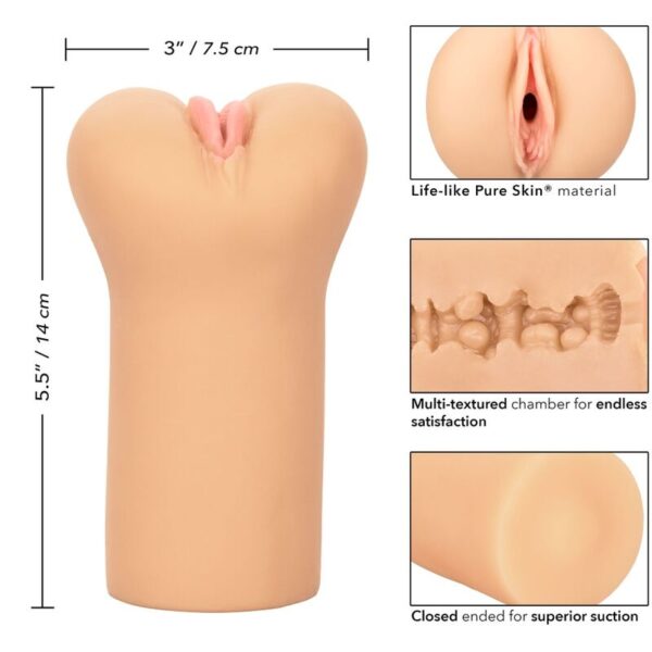 CalExotics Boundless Vulva — Male Masturbator, Light Skin — Manual Strokers — view 7