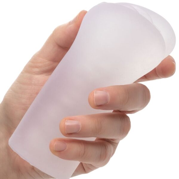 CalExotics Boundless Vulva — Male Masturbator, Clear — Manual Strokers — view 5