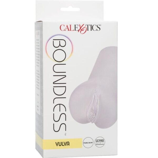 CalExotics Boundless Vulva — Male Masturbator, Clear — Manual Strokers — view 6