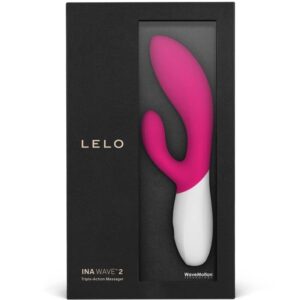 LELO Ina Wave 2 — Rabbit Vibrator, Fuchsia — G-Spot Vibrators — view 3