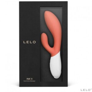 LELO Ina 3 — Rabbit Vibrator, Rechargeable, Coral — G-Spot Vibrators — view 3