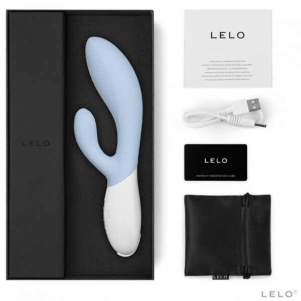 LELO Ina 3 — Rabbit Vibrator, Rechargeable, Blue — G-Spot Vibrators — view 2