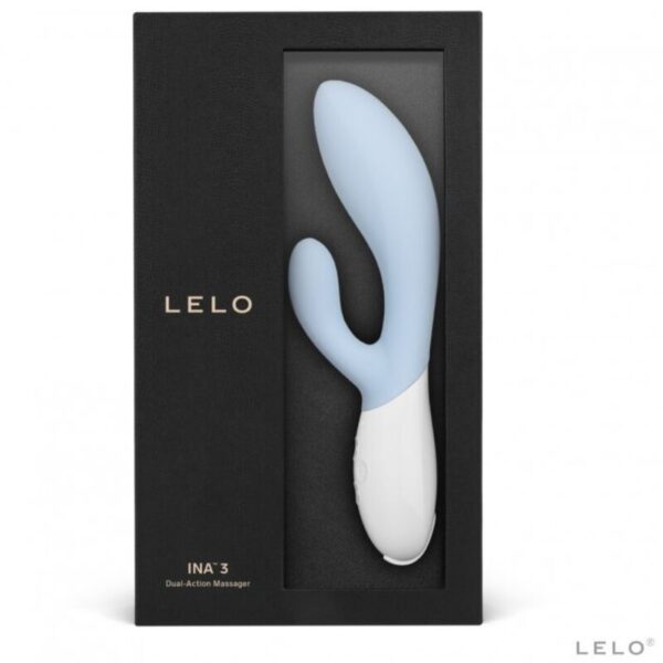 LELO Ina 3 — Rabbit Vibrator, Rechargeable, Blue — G-Spot Vibrators — view 3