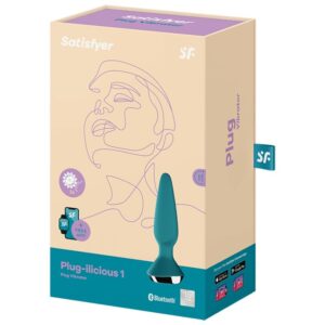 Satisfyer Plug-ilicious 1 — Vibrating Butt Plug, Green — Anal — view 4