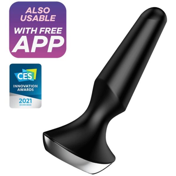 Satisfyer Plug-ilicious 2 — Vibrating Butt Plug, Black — Anal