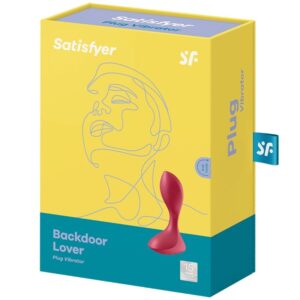 Satisfyer Backdoor Lover — Vibrating Butt Plug, Red — Anal — view 2