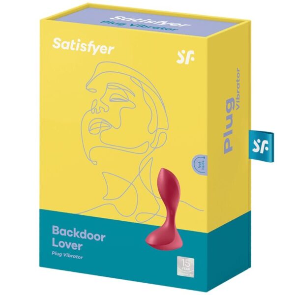 Satisfyer Backdoor Lover — Vibrating Butt Plug, Red — Anal — view 2
