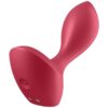 Satisfyer Backdoor Lover — Vibrating Butt Plug, Red — Anal
