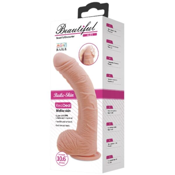Baile Alex Skin — Realistic Dildo, 27 cm, Curved — Dildos — view 13