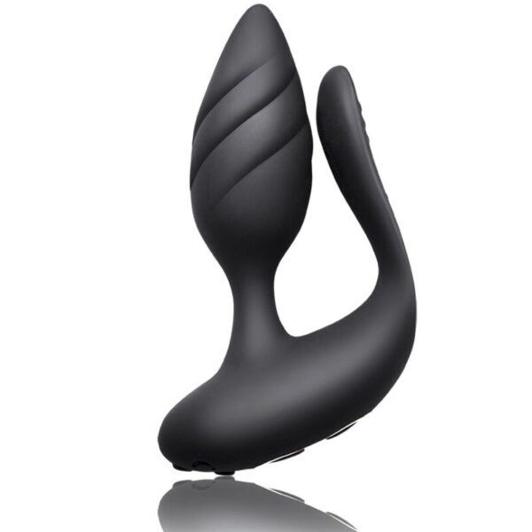 Rocks-Off Cocktail — Couples Vibrator, Remote Control, Black — Anal — view 5