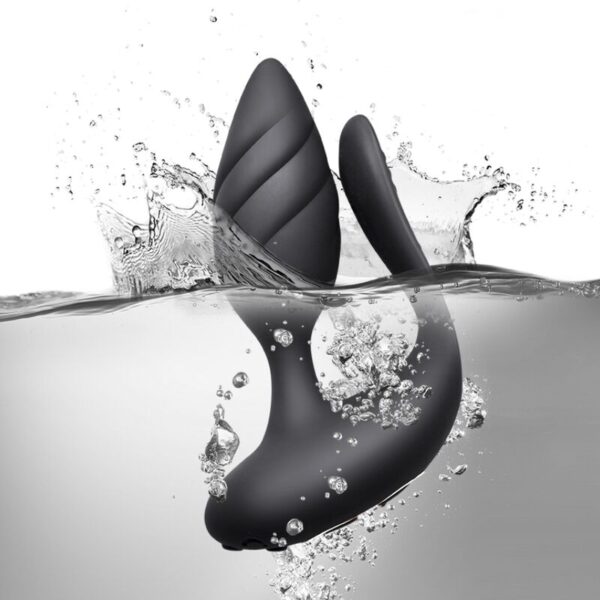 Rocks-Off Cocktail — Couples Vibrator, Remote Control, Black — Anal — view 6
