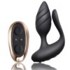 Rocks-Off Cocktail — Couples Vibrator, Remote Control, Black — Anal