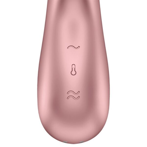 Satisfyer Hot Lover — Rabbit Vibrator, Heated, Rose and Beige — App-Controlled Sex Toys — view 5