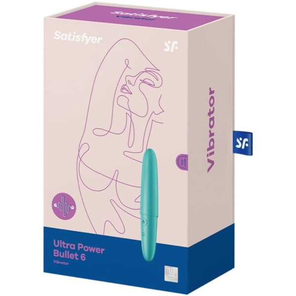 Satisfyer Ultra Power Bullet 6 — Bullet Vibrator, Turquoise — Bullet Vibrators — view 3