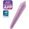 Satisfyer Ultra Power Bullet 8 — Bullet Vibrator, Lilac — App-Controlled Sex Toys