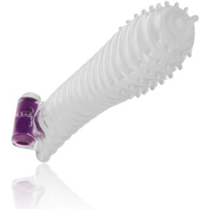 Ohmama Textured — Vibrating Penis Sleeve, 15 cm — Couples — view 2