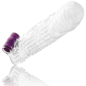 Ohmama Textured — Vibrating Penis Sleeve, 13 cm — Couples — view 2