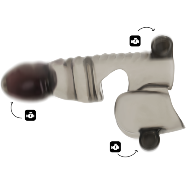 Ohmama 3 Motors — Vibrating Penis Sleeve — Couples — view 3