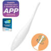 Satisfyer Twirling Joy — Clitoral Vibrator, App-Controlled, White — App-Controlled Sex Toys