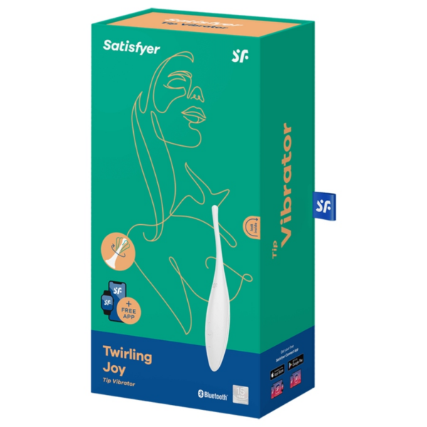 Satisfyer Twirling Joy — Clitoral Vibrator, App-Controlled, White — App-Controlled Sex Toys — view 5