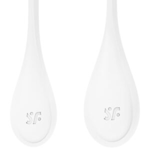 Satisfyer Yoni Power 1 — Kegel Balls, Silicone, White — Ben Wa Balls — view 3
