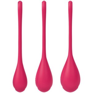 Satisfyer Yoni Power 1 — Kegel Balls, Silicone, Red — Ben Wa Balls — view 2