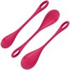 Satisfyer Yoni Power 1 — Kegel Balls, Silicone, Red — Ben Wa Balls