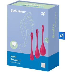 Satisfyer Yoni Power 1 — Kegel Balls, Silicone, Red — Ben Wa Balls — view 4