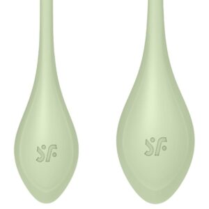 Satisfyer Yoni Power 2 — Kegel Balls, Silicone, Green — Ben Wa Balls — view 3