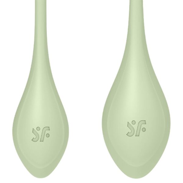 Satisfyer Yoni Power 2 — Kegel Balls, Silicone, Green — Ben Wa Balls — view 3
