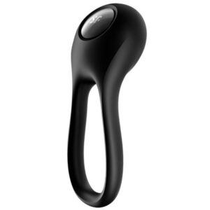 Satisfyer Majestic Duo — Vibrating Cock Ring, Black — Cock Rings