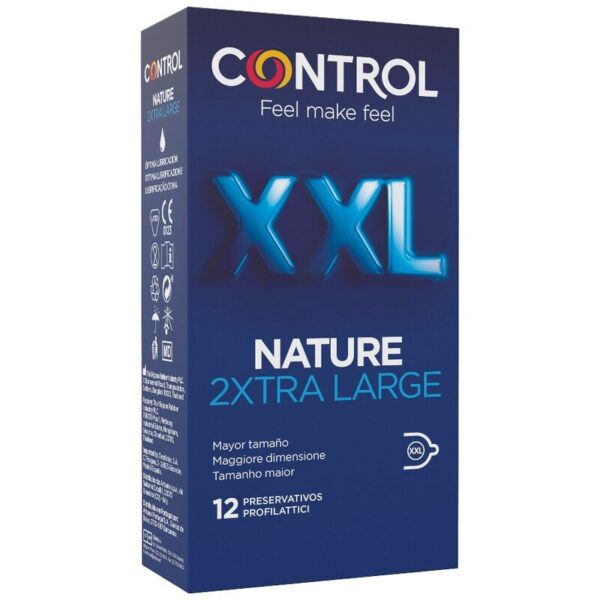Control Nature 2Xtra Large — XL Condoms, 12 Pack — Condom Multipacks