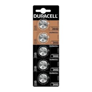 Duracell Lithium Button CR2032 — Batteries, 5 Pack — Batteries & Spare Parts