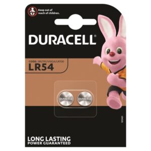 Duracell Alkaline Button LR54 — Batteries, 2 Pack — Batteries & Spare Parts
