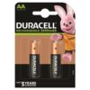 Duracell AA HR6 2500 mAh — Batteries, Rechargeable, 2 Pack — Batteries & Spare Parts