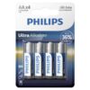 Philips Ultra Alkaline AA LR6 — Batteries, 4 Pack — Batteries & Spare Parts
