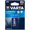 Varta Longlife Power 9V LR61 — Batteries, 1 Pack — Batteries & Spare Parts