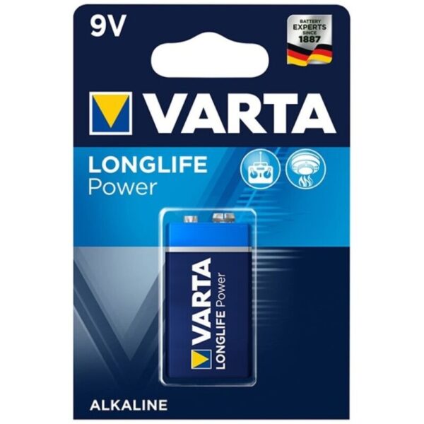 Varta Longlife Power 9V LR61 — Batteries, 1 Pack — Batteries & Spare Parts
