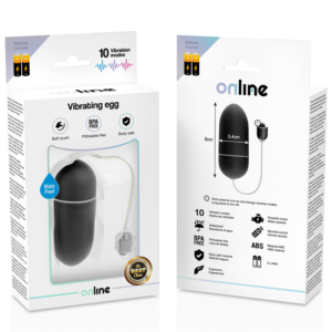 Online — Vibrating Egg, Silicone, Black — Vibrating Eggs — view 3