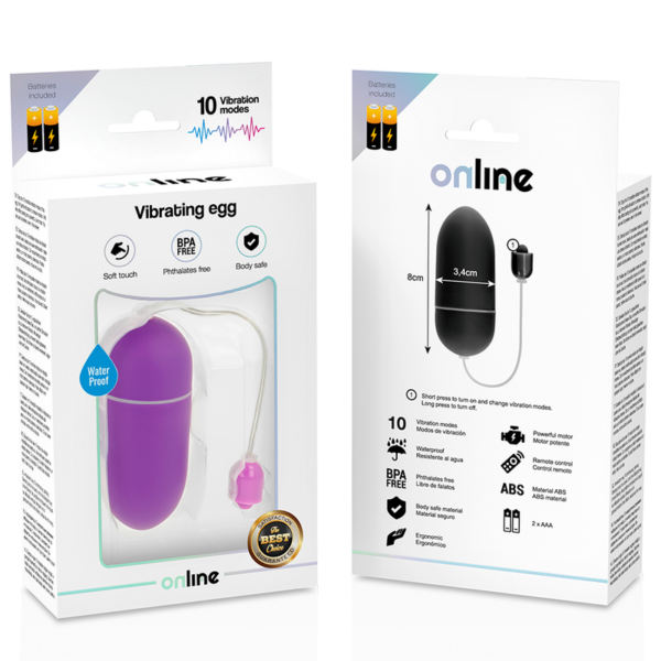 Online — Vibrating Egg, Silicone, Purple — Vibrating Eggs — view 3