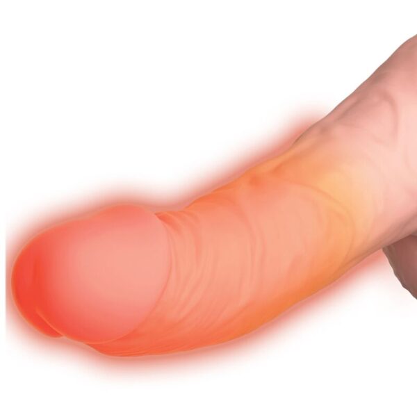 King Cock Plus Triple Threat — Thrusting Vibrator, Heated, Light — Hi-Tech Vibrators — view 8