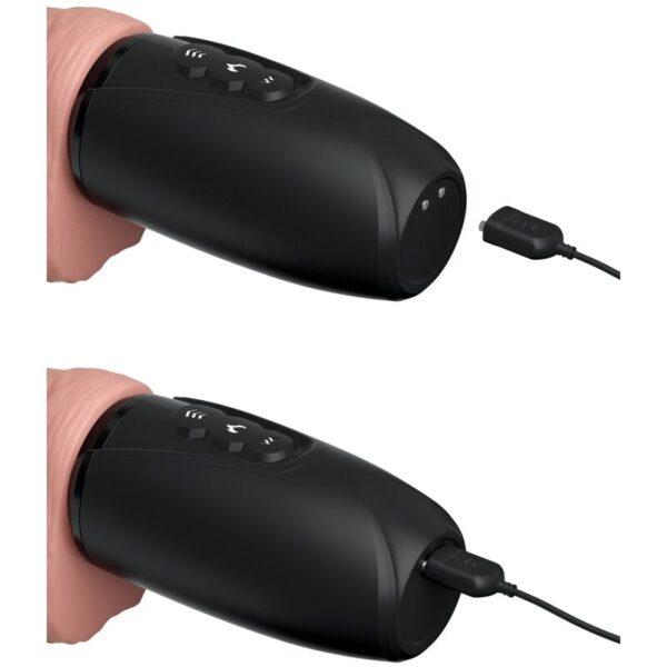 King Cock Plus Triple Threat — Thrusting Vibrator, Heated, Light — Hi-Tech Vibrators — view 2