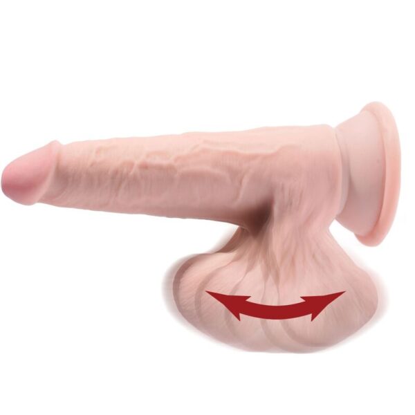 King Cock Plus Swinging Balls — Realistic Dildo, 15.2 cm, Light — Dildos — view 7