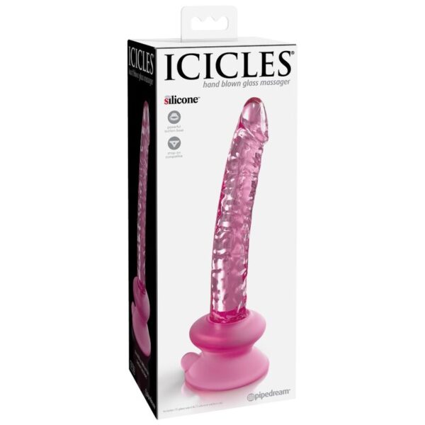 Icicles No. 86 — Glass Dildo, Suction Cup, 17 cm — Dildos — view 2