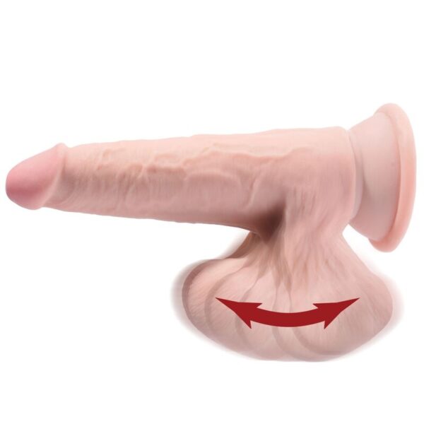 King Cock Plus Swinging Balls — Realistic Dildo, 20.3 cm — Dildos — view 4