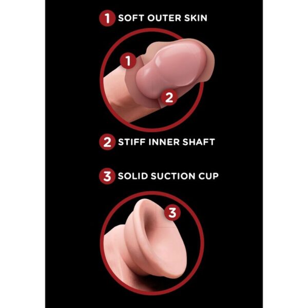 King Cock Plus Swinging Balls — Realistic Dildo, 12.7 cm — Dildos — view 2