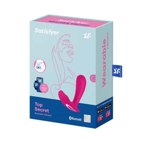 Satisfyer Top Secret — Wearable Vibrator, App-Controlled, Pink — App-Controlled Sex Toys — view 4